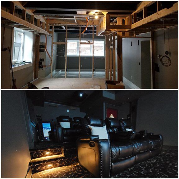 Movie Theatre Transformation - Mission Audio Visual an Incredible Custom Home Theatre Built and Installed by Mission Audio Visual in Kelowna, British Columbia