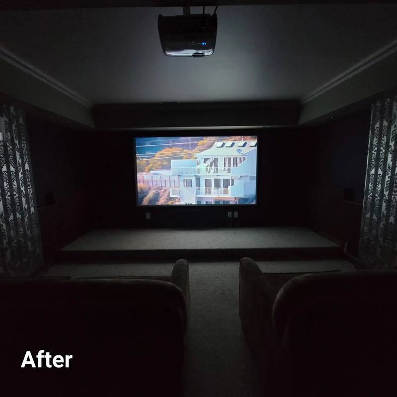 Ceiling Mounted Projector Install by Mission AV in Kelowna